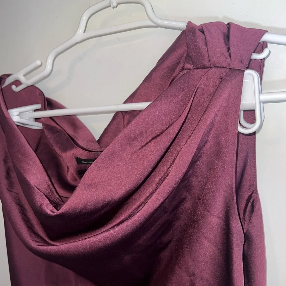 Abercrombie & Fitch NEW Cowl Neck Draped Maxi Dress small